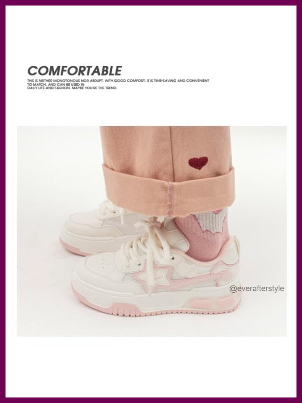 Y2K Platform Chunky Sneakers Women Walking Shoes Breathable Slip-Resistant - Picture 4 of 6